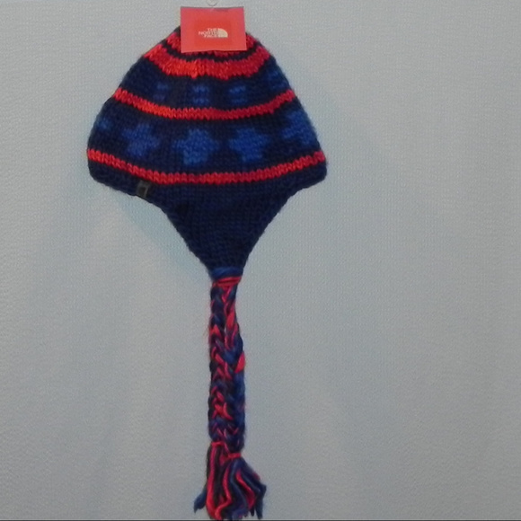 The North Face Beanie, Blue/ Red, NWT! - Picture 3 of 3